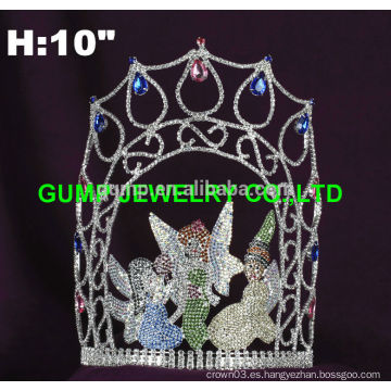 Tiara y corona de hadas florales